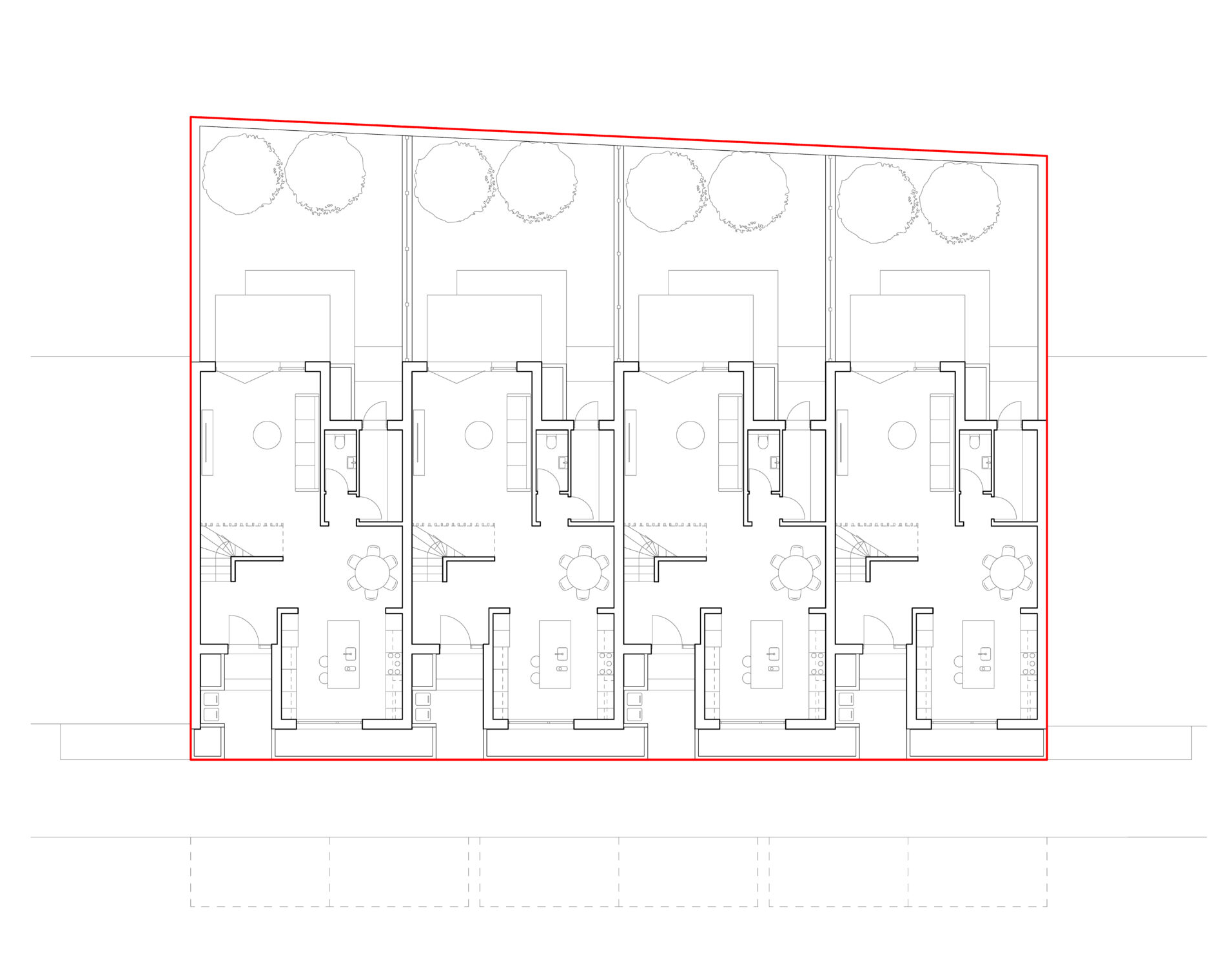 Camden Townhouses, new build townhouses in Camden, London: ground floor plan
