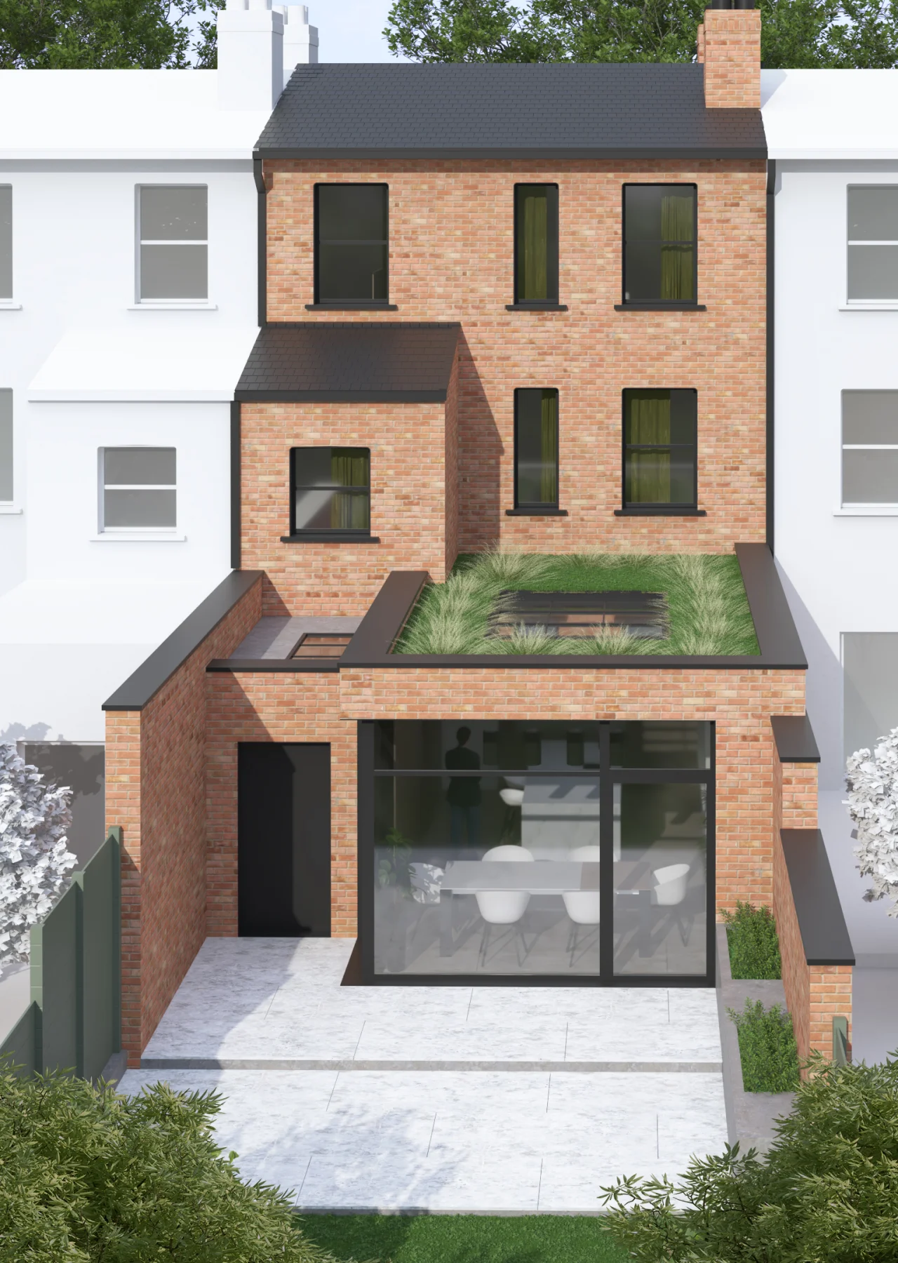 Highgate Avenue, Victorian terrace extension in Walthamstow, London: exterior visualisation