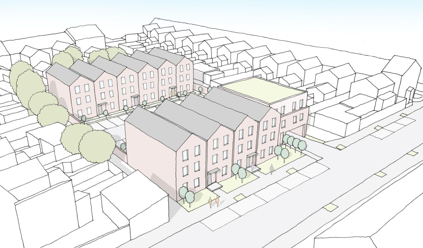 Anchorage Views, modular apartment scheme in Birmingham: 3D sketch