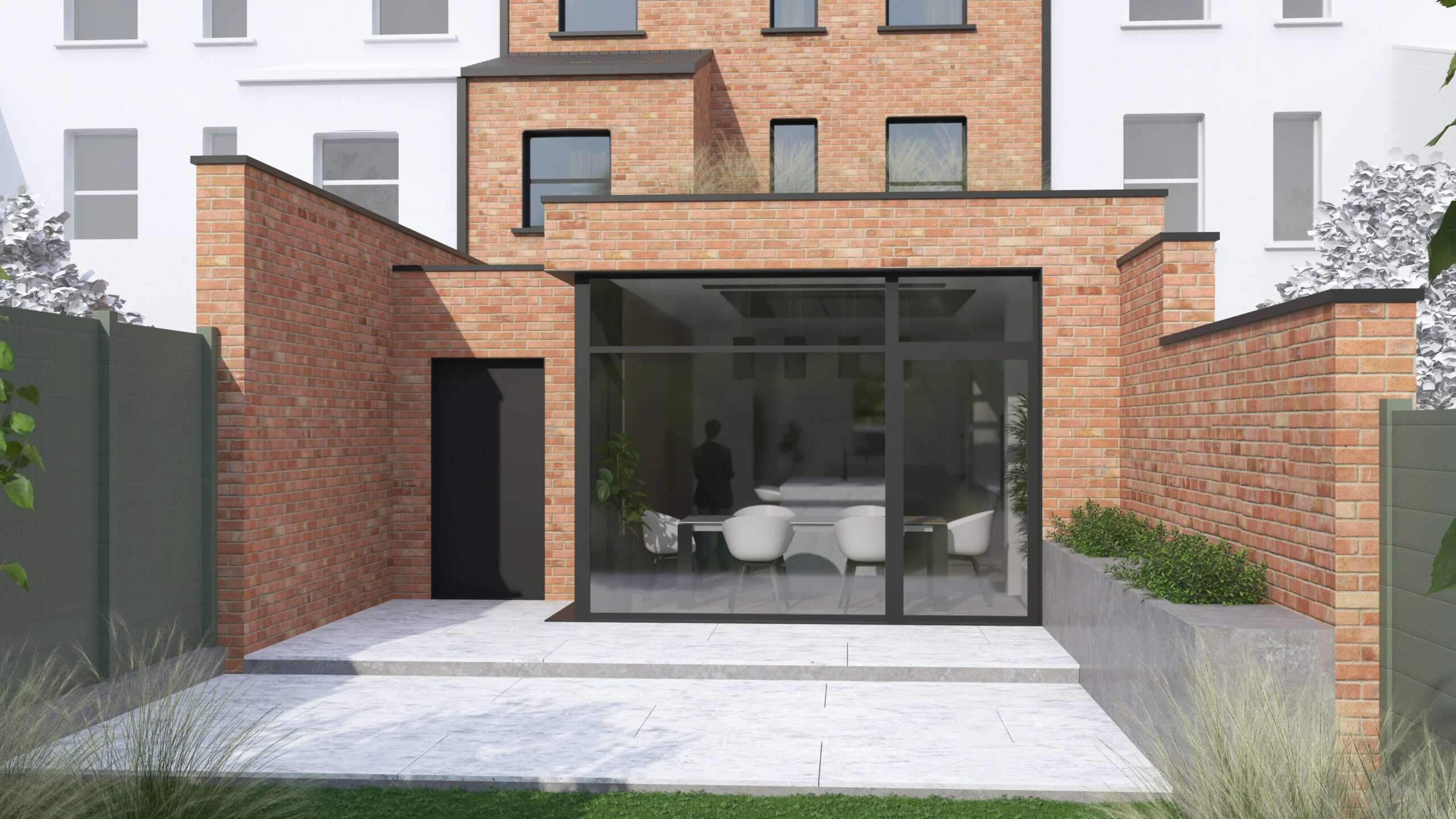 Highgate Avenue, Victorian terrace extension in Walthamstow, London: exterior visualisation